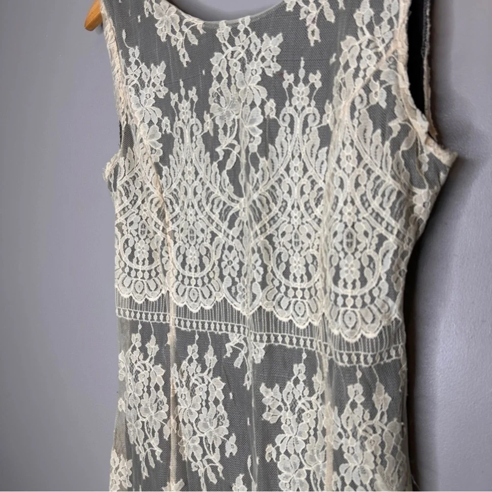 Free people lace sleeveless mini dress